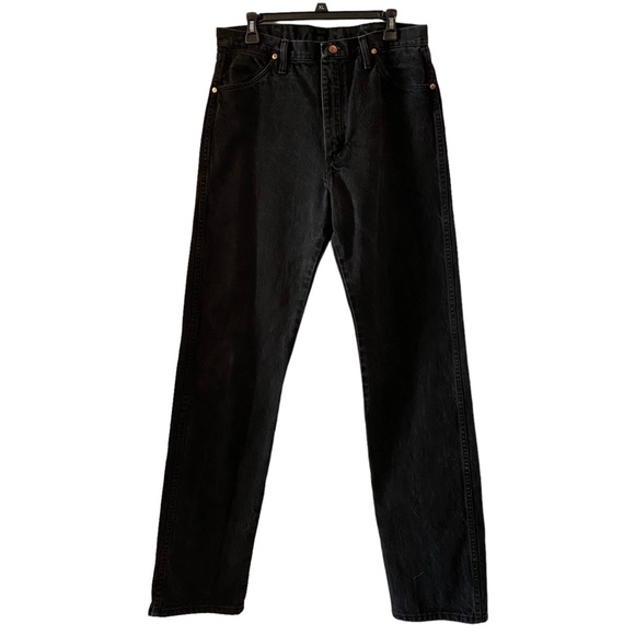 Wrangler Other - Wrangler men's size 34/36 black denim straight leg jeans